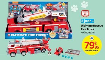 Promoties Ultimate rescue fire truck - Spin Master - Geldig van 24/10/2018 tot 06/12/2018 bij Carrefour