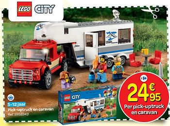 Promoties Pick-uptruck en caravan - Lego - Geldig van 24/10/2018 tot 06/12/2018 bij Carrefour