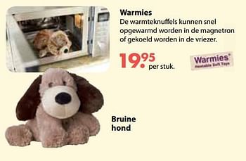 Promotions Warmies bruine hond - Warmies - Valide de 01/11/2018 à 30/11/2018 chez Europoint