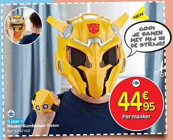 Promoties Masker bumblebee vision - Hasbro - Geldig van 24/10/2018 tot 06/12/2018 bij Carrefour
