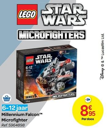 Promoties Millennium falcon microfighter - Lego - Geldig van 24/10/2018 tot 06/12/2018 bij Carrefour