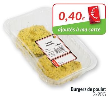 Promotions Burgers de poulet - Produit maison - Intermarche - Valide de 01/11/2018 à 30/11/2018 chez Intermarche