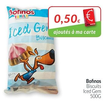 Promotions Bofinos biscuits iced gem - Bofinos Family - Valide de 01/11/2018 à 30/11/2018 chez Intermarche