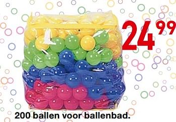 Promoties 200 ballen voor ballenbad. - Huismerk - Deproost - Geldig van 25/10/2018 tot 06/12/2018 bij Deproost
