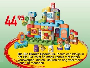 Promoties Bla bla blocks speelhuis - Huismerk - Deproost - Geldig van 25/10/2018 tot 06/12/2018 bij Deproost
