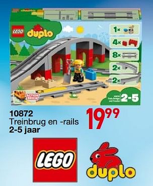 Promoties 10872 treinbrug en -rails - Lego - Geldig van 25/10/2018 tot 06/12/2018 bij Tuf Tuf