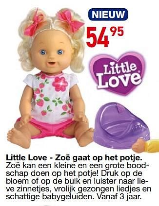 Promoties Little love - zoë gaat op het potje - Little Love - Geldig van 25/10/2018 tot 06/12/2018 bij Deproost