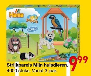 Promoties Strijkparels mijn huisdieren - Hama - Geldig van 25/10/2018 tot 06/12/2018 bij Deproost