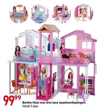 Bekentenis Deter Ithaca Mattel Barbie huis met drie luxe speelverdiepingen - Promotie bij De Rakker