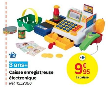 Promoties Caisse enregistreuse électronique - Huismerk - Carrefour  - Geldig van 24/10/2018 tot 06/12/2018 bij Carrefour