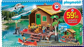 Promotions Chalet sur le lac et hydravion - Playmobil - Valide de 24/10/2018 à 06/12/2018 chez Carrefour