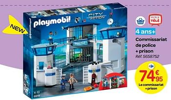 Promotions Commissariat de police + prison - Playmobil - Valide de 24/10/2018 à 06/12/2018 chez Carrefour