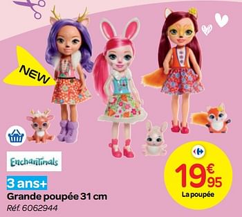Promotions Grande poupée - Enchantimals  - Valide de 24/10/2018 à 06/12/2018 chez Carrefour