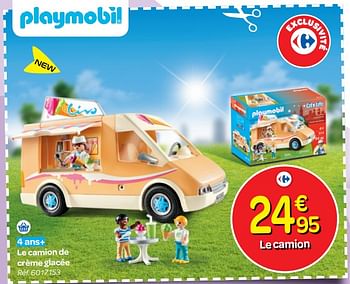 Promoties Le camion de crème glacée - Playmobil - Geldig van 24/10/2018 tot 06/12/2018 bij Carrefour