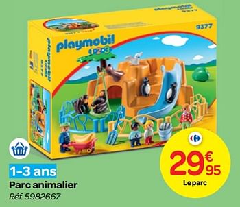 Promoties Parc animalier - Playmobil - Geldig van 24/10/2018 tot 06/12/2018 bij Carrefour