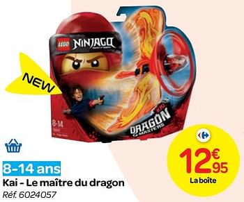 Promotions Kai - le maître du dragon - Lego - Valide de 24/10/2018 à 06/12/2018 chez Carrefour