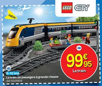 Promoties Le train de passagers à grande vitesse - Lego - Geldig van 24/10/2018 tot 06/12/2018 bij Carrefour