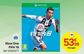 Promoties Xbox one fifa 19 - Electronic Arts - Geldig van 24/10/2018 tot 06/12/2018 bij Carrefour