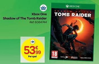 Promoties Xbox one shadow of the tomb raider - Square Enix - Geldig van 24/10/2018 tot 06/12/2018 bij Carrefour