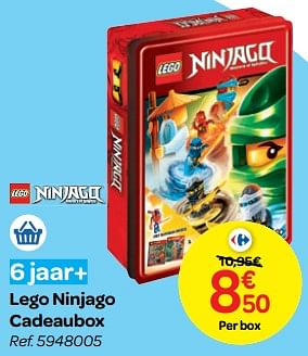 Promoties Lego ninjago cadeaubox - Lego - Geldig van 24/10/2018 tot 06/12/2018 bij Carrefour