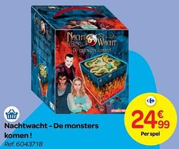 Promoties Nachtwacht - de monsters komen ! - Studio 100 - Geldig van 24/10/2018 tot 06/12/2018 bij Carrefour