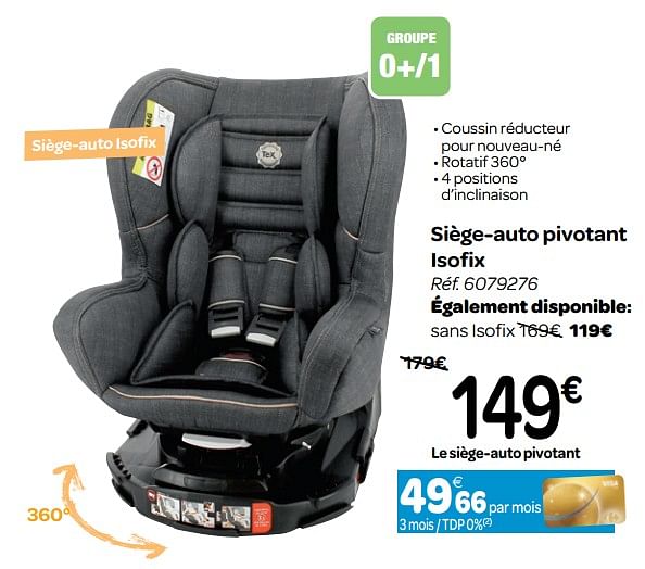 Siege Isofix Carrefour Cheap Buy Online