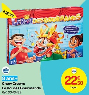 Promotions Chow crown: le roi des gourmands - Hasbro - Valide de 24/10/2018 à 06/12/2018 chez Carrefour
