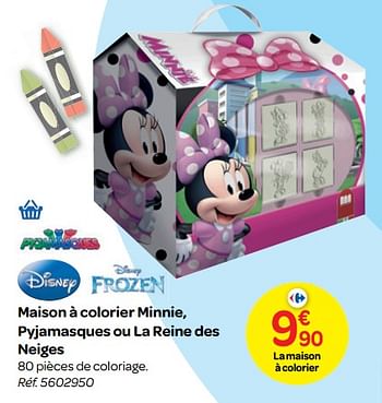 Promotions Maison à colorier minnie, pyjamasques ou la reine des neiges - Disney - Valide de 24/10/2018 à 06/12/2018 chez Carrefour