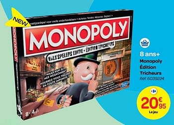 Promo Monopoly Tricheurs chez Auchan