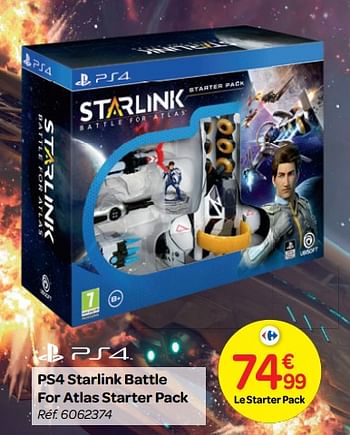 Promotions Ps4 starlink battle for atlas starter pack - Ubisoft - Valide de 24/10/2018 à 06/12/2018 chez Carrefour
