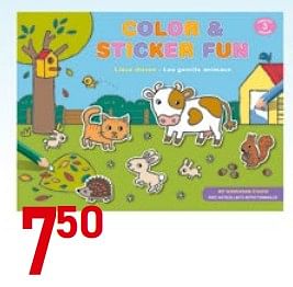 Promoties Color + sticker fun - Huismerk - Deproost - Geldig van 25/10/2018 tot 06/12/2018 bij Deproost