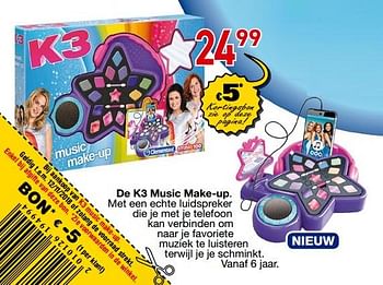 Promoties De k3 music make-up - Studio 100 - Geldig van 25/10/2018 tot 06/12/2018 bij Deproost