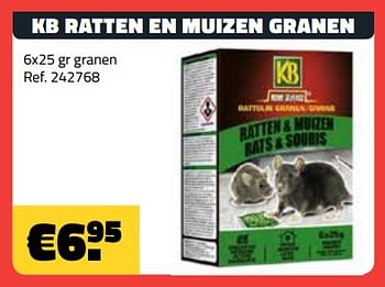 Promoties Kb ratten en muizen granen - KB - Geldig van 01/11/2018 tot 30/11/2018 bij Bouwcenter Frans Vlaeminck
