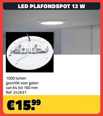 Promoties Led plafondspot - Huismerk - Bouwcenter Frans Vlaeminck - Geldig van 01/11/2018 tot 30/11/2018 bij Bouwcenter Frans Vlaeminck