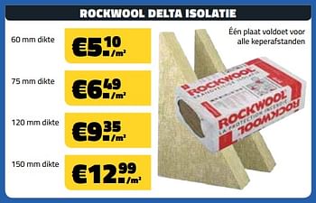 Promoties Rockwool delta isolatie - Rockwool - Geldig van 01/11/2018 tot 30/11/2018 bij Bouwcenter Frans Vlaeminck