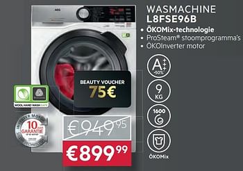 Promoties Aeg wasmachine l8fse96b - AEG - Geldig van 05/11/2018 tot 18/11/2018 bij Selexion