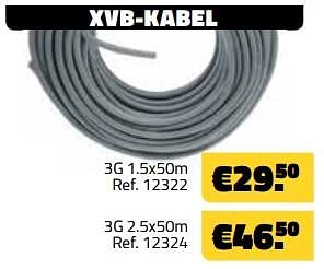 Promoties Xvb-kabel - Huismerk - Bouwcenter Frans Vlaeminck - Geldig van 01/11/2018 tot 30/11/2018 bij Bouwcenter Frans Vlaeminck