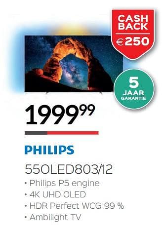 Promoties Philips 55oled803-12 - Philips - Geldig van 05/11/2018 tot 18/11/2018 bij Selexion