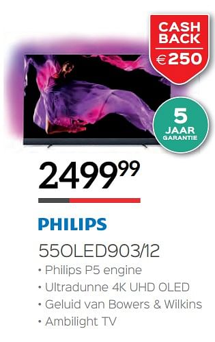 Promoties Philips 55oled903-12 - Philips - Geldig van 05/11/2018 tot 18/11/2018 bij Selexion