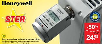 Promoties Honeywell programmeerbare radiatorthermostaat hr20 - Honeywell - Geldig van 07/11/2018 tot 20/11/2018 bij Makro