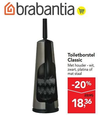 Promotions Toiletborstel classic - Brabantia - Valide de 07/11/2018 à 20/11/2018 chez Makro