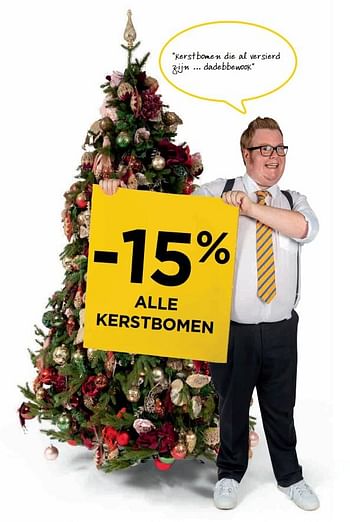 Promoties -15% alle kerstbomen - Huismerk - Molecule - Geldig van 29/10/2018 tot 28/11/2018 bij Molecule