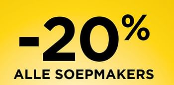Promoties -20% alle soepmakers - Huismerk - Molecule - Geldig van 29/10/2018 tot 28/11/2018 bij Molecule