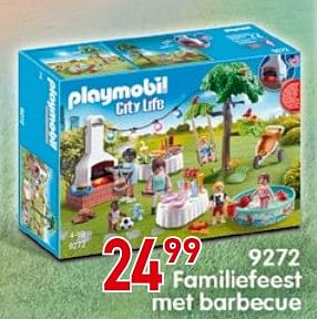 Promoties 9272 familliefeest met barbecue - Playmobil - Geldig van 25/10/2018 tot 06/12/2018 bij Multi-Land