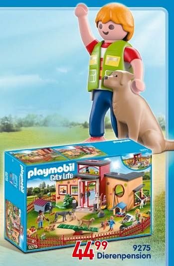 Promoties 9275 dierenpension - Playmobil - Geldig van 25/10/2018 tot 06/12/2018 bij Multi-Land