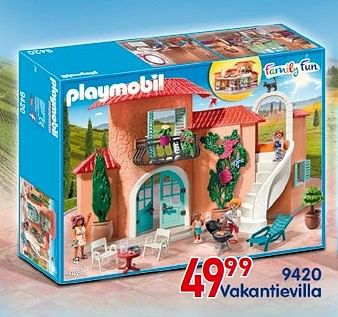 Promoties 9420 vakantievilla - Playmobil - Geldig van 25/10/2018 tot 06/12/2018 bij Multi-Land