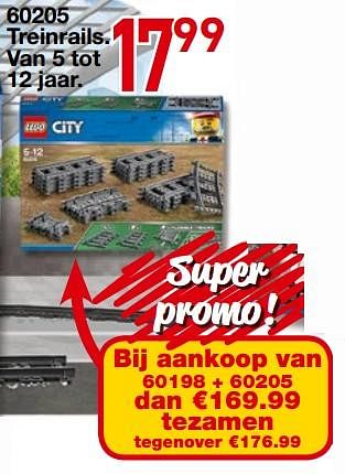 Promoties 60205 treinrails - Lego - Geldig van 25/10/2018 tot 06/12/2018 bij Multi-Land
