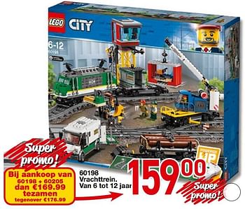 Promoties 60198 vrachttrein - Lego - Geldig van 25/10/2018 tot 06/12/2018 bij Tuf Tuf