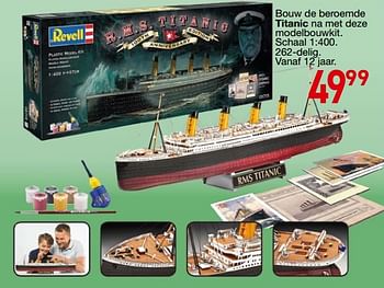 Promotions Bouw de beroemde titanic na met deze modelbouwkit - Revell - Valide de 25/10/2018 à 06/12/2018 chez Tuf Tuf