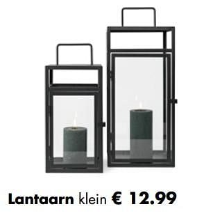 Promoties Lantaarn klein - Huismerk - Multi Bazar - Geldig van 05/11/2018 tot 25/12/2018 bij Multi Bazar